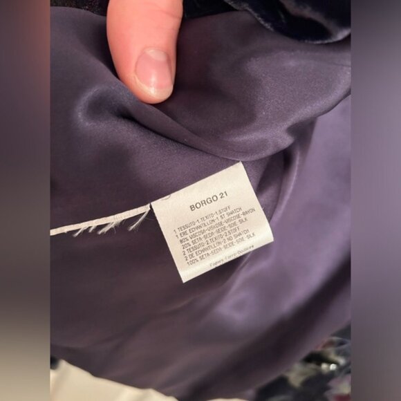 Giorgio Armani Floral Viscose Silk Blend Single Button Blazer - Riverdale - Picture 6 of 6